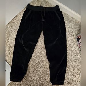 Fuzzy black sweatpants